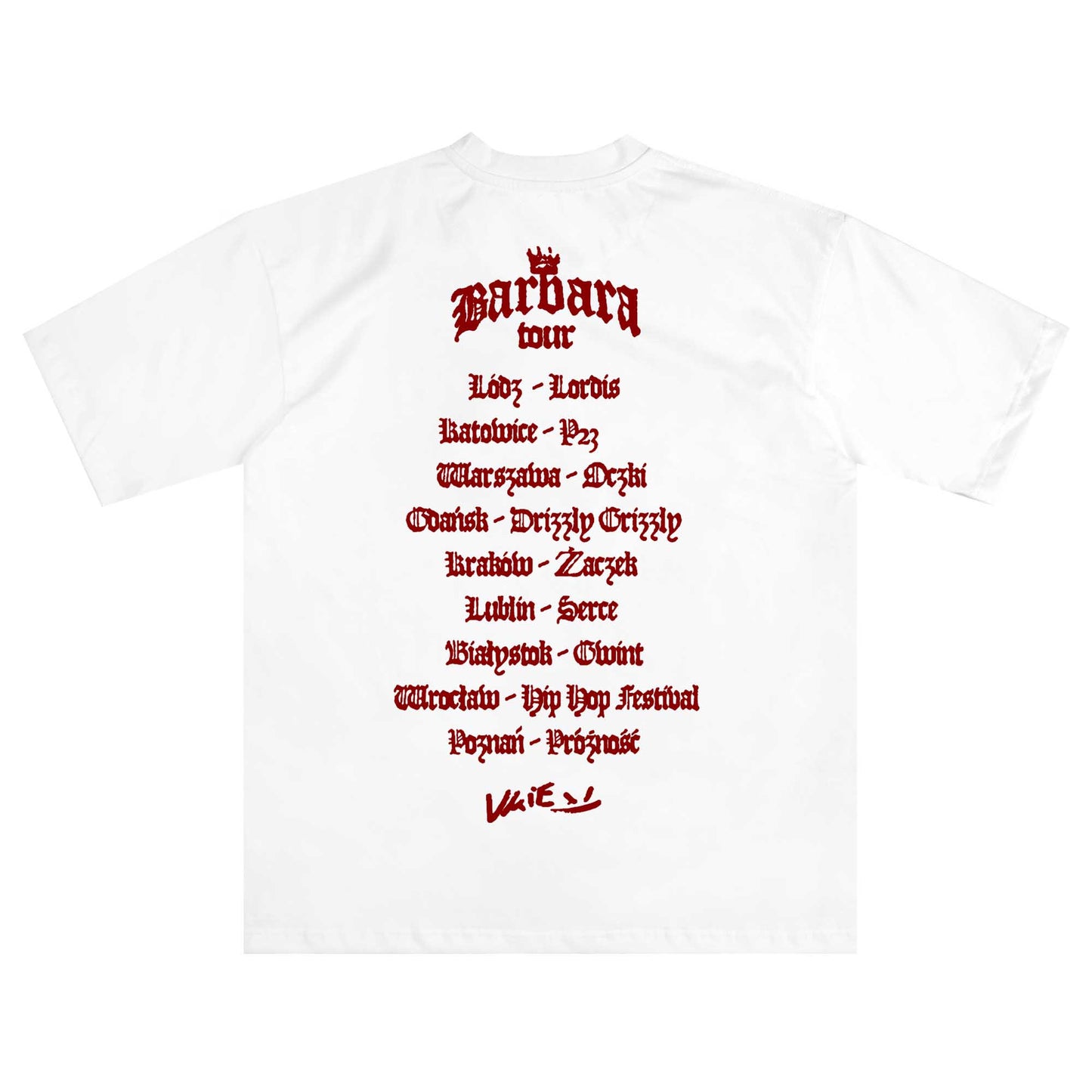 VKIE - BARBARA TOUR TEE (PREORDER)